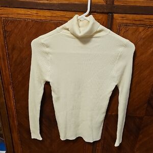 SHEIN Cream Cowl Neck Sweater